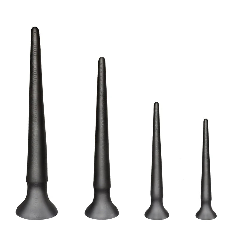 30 - 60cm Schwarz Silikon Dildo