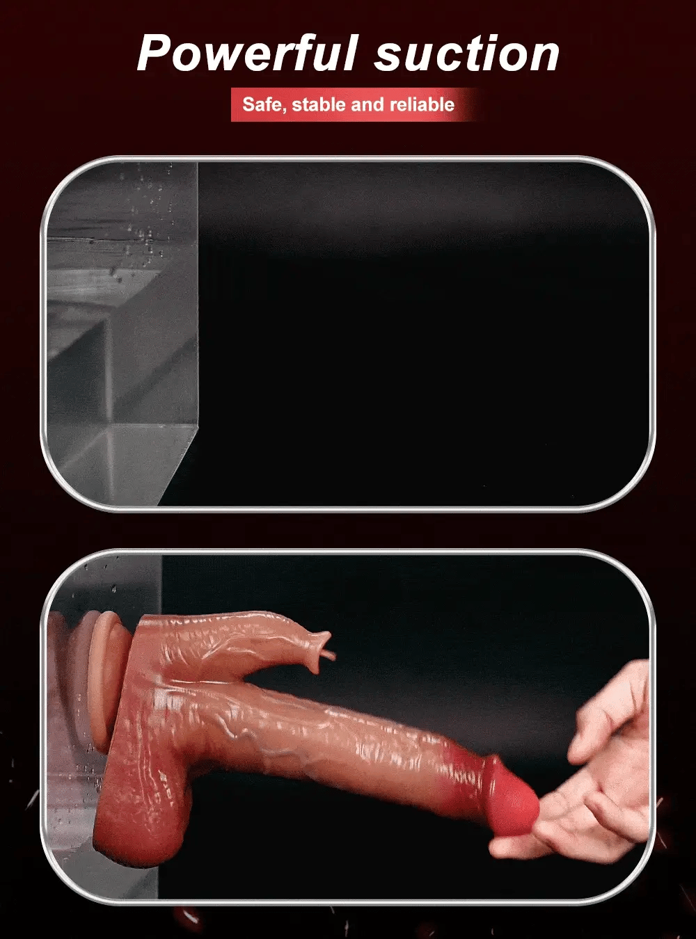 Dildo Vibrator Sexspielzeug Masturbator mit Wärme, Stoß, Rotation und App