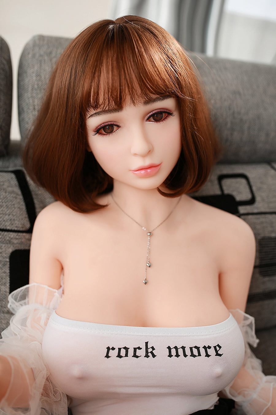 158cm small breasts C Cup short hair sex doll Chinese love doll