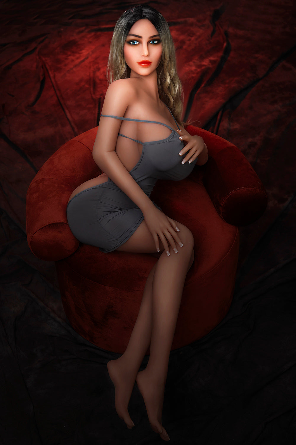 Tate 158 cm realistische Sexpuppe mit riesigen Brüsten G-Cup TPE-Liebespuppen