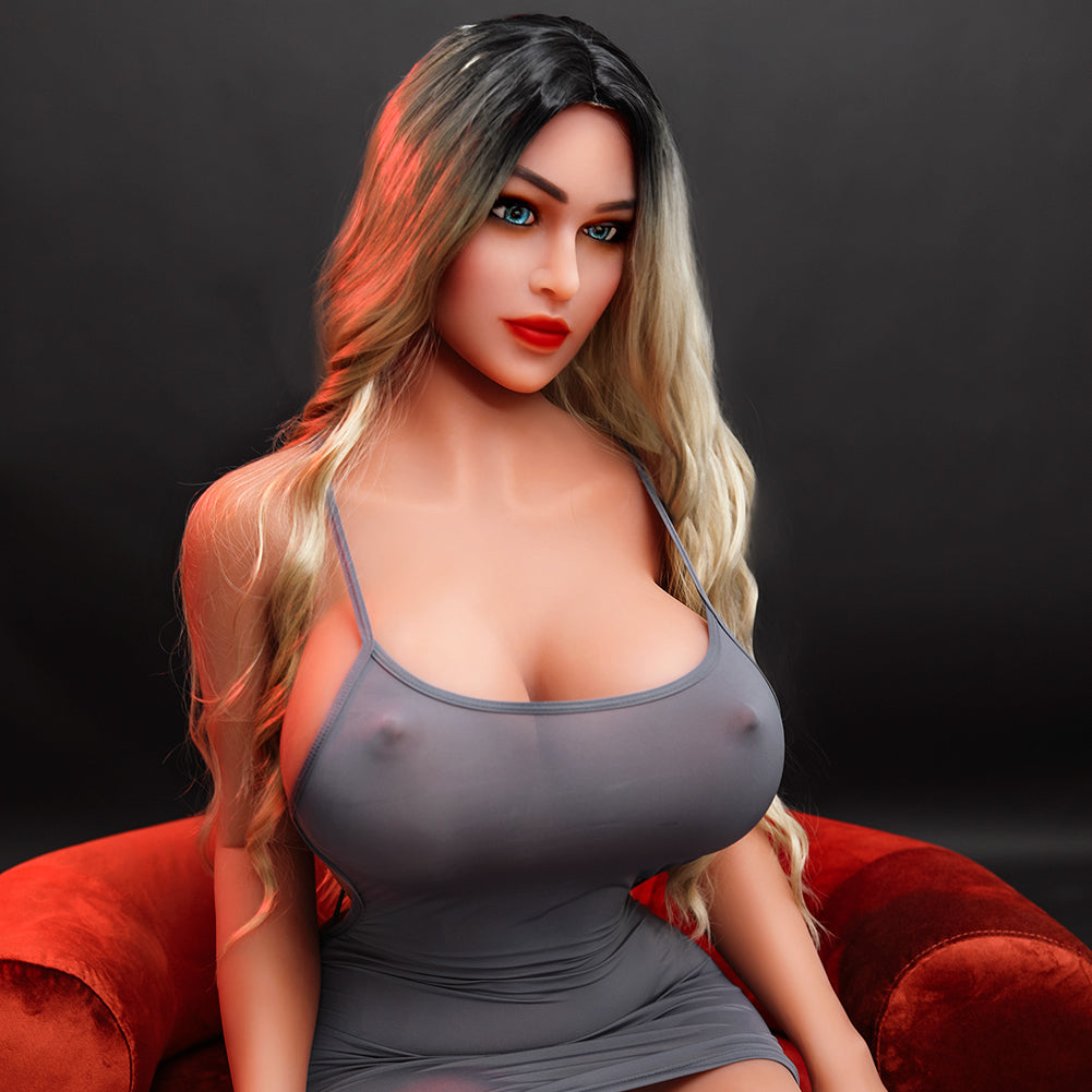 Tate 158 cm realistische Sexpuppe mit riesigen Brüsten G-Cup TPE-Liebespuppen