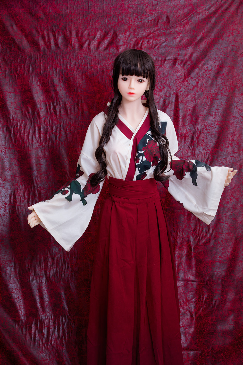Kleinbrüstige SY Doll Siidayia japanische Sexpuppe mit lila Haaren