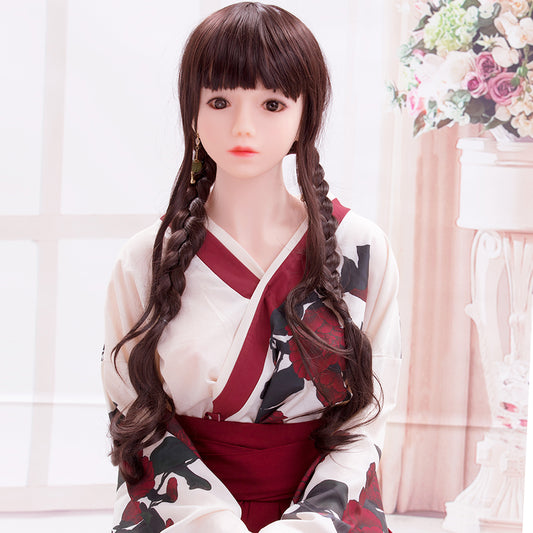 Kleinbrüstige SY Doll Siidayia japanische Sexpuppe mit lila Haaren