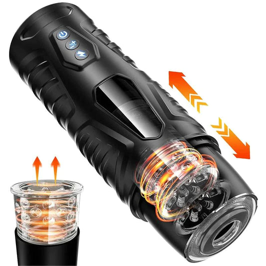 Automatisches intelligentes Saugen rotierende männliche Masturbation