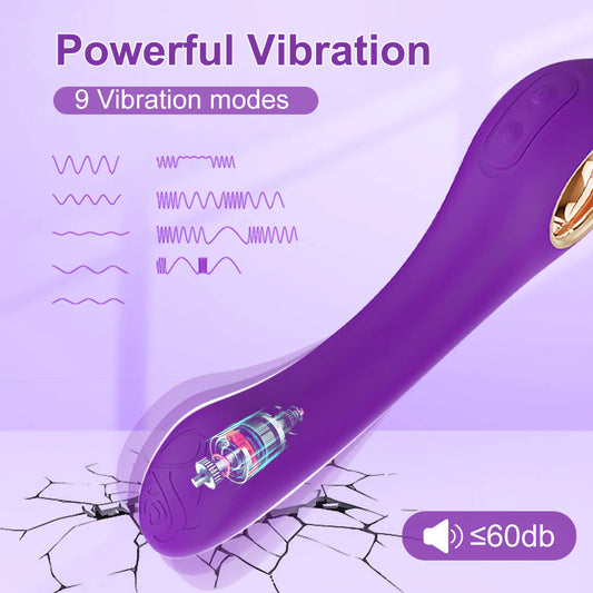 Silikon + ABS 9 Modi Vibrator Stimulation Klitoris Vagina