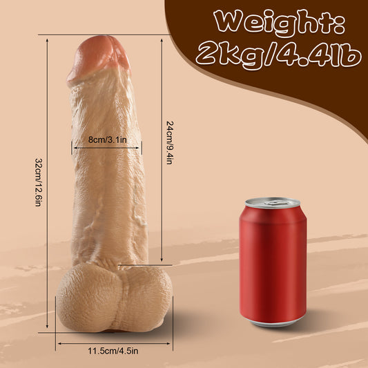 32 cm XXL-Dildo mit simulierter Textur
