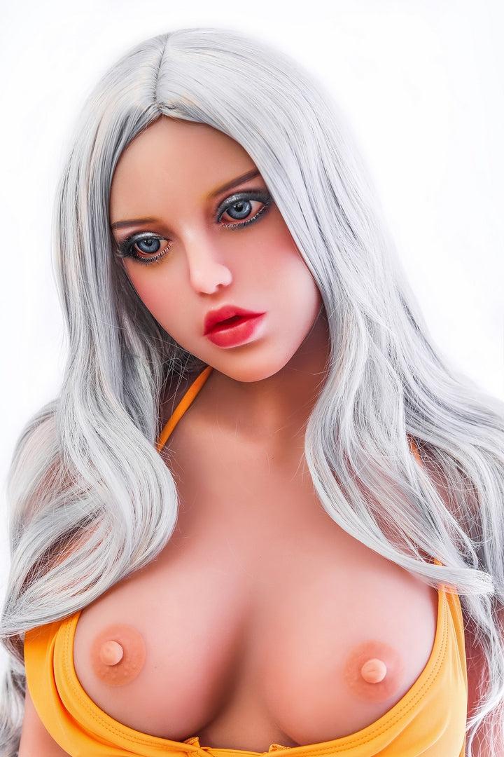 148cm graue Perücke deutsche Sexpuppe Weizenhaut SY Doll