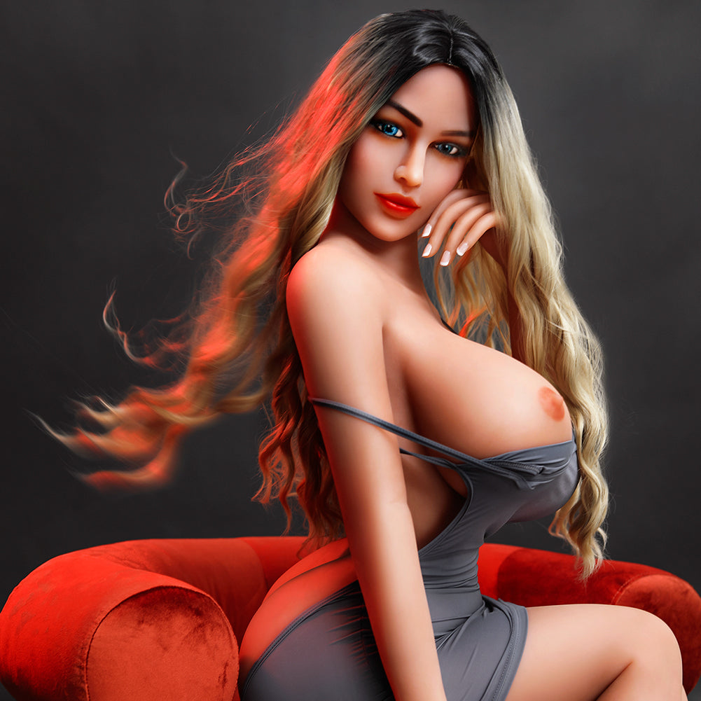 Tate 158 cm realistische Sexpuppe mit riesigen Brüsten G-Cup TPE-Liebespuppen