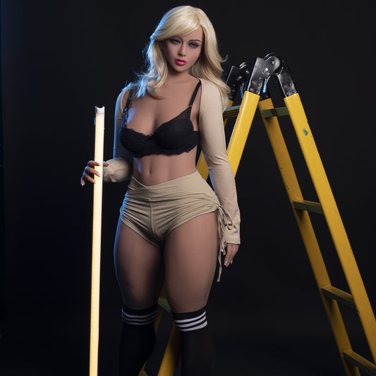 E-Cup TPE-Sexpuppe, blonde Sexpuppe Amelie