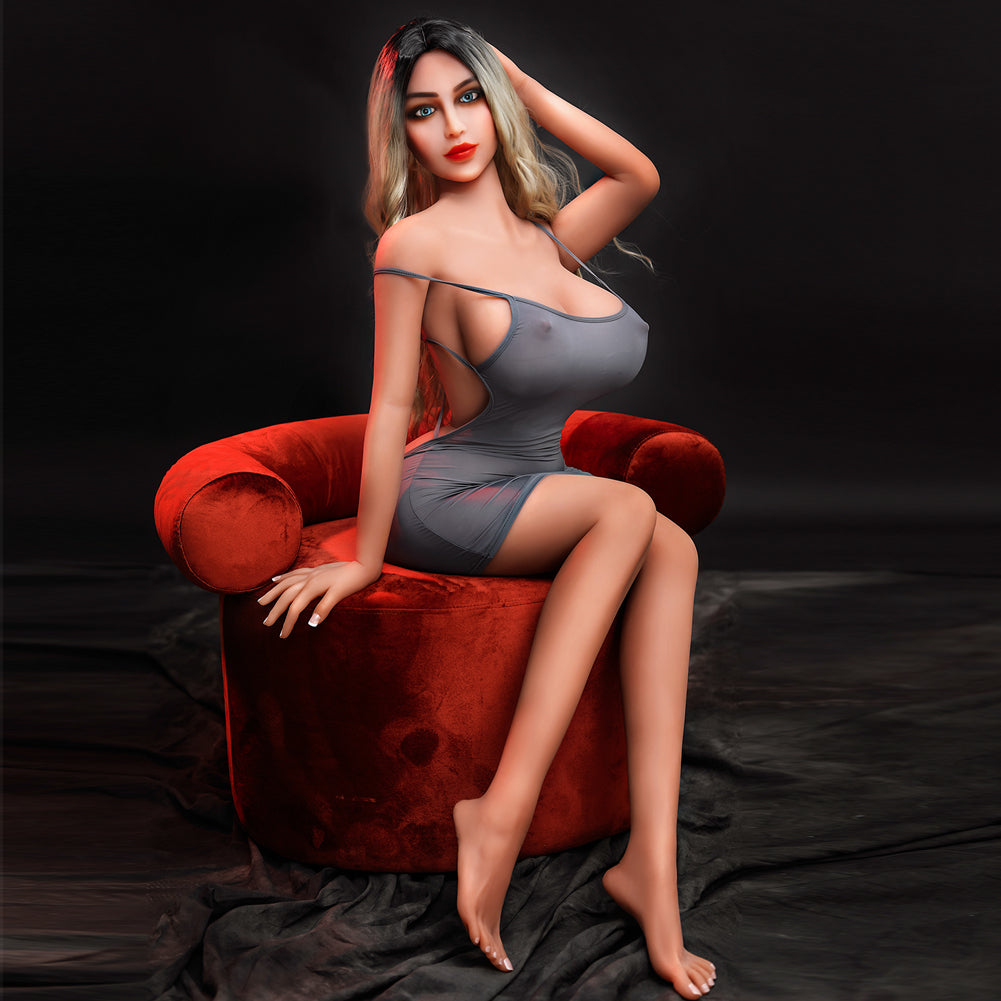 Tate 158 cm realistische Sexpuppe mit riesigen Brüsten G-Cup TPE-Liebespuppen