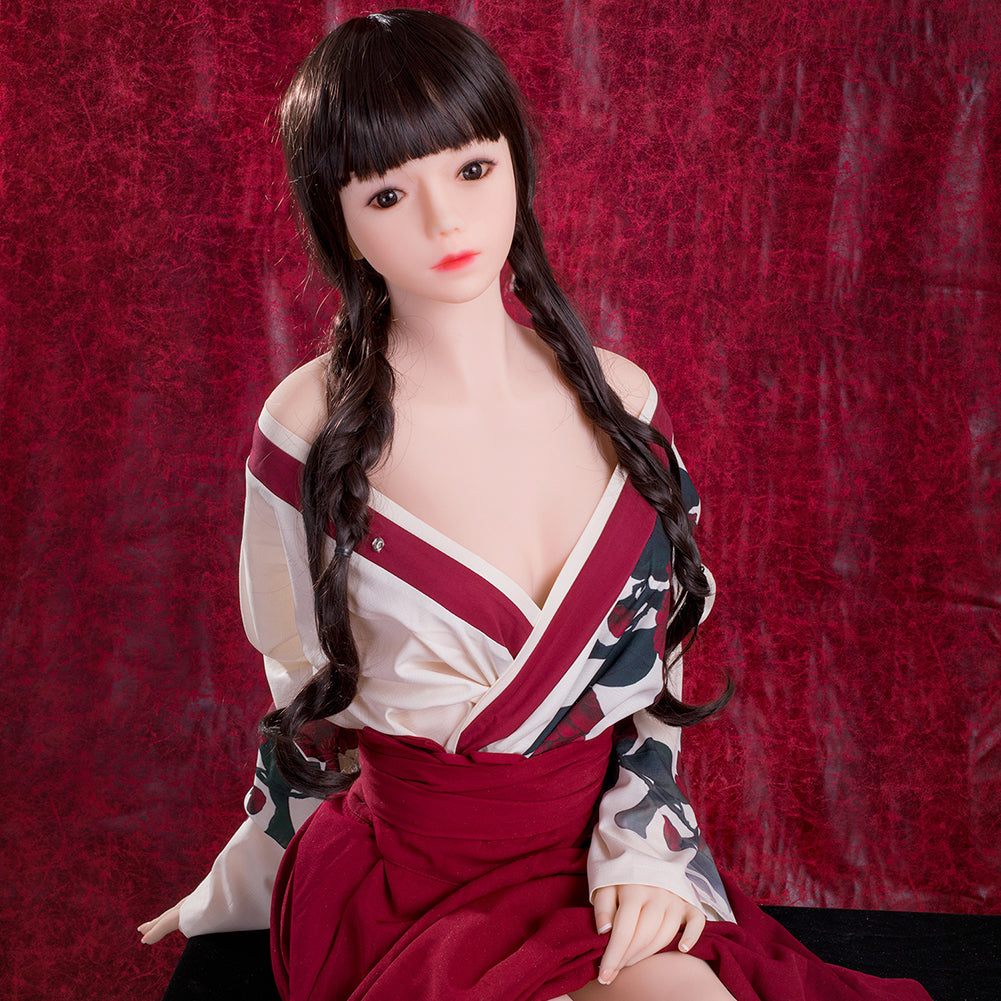 Kleinbrüstige SY Doll Siidayia japanische Sexpuppe mit lila Haaren