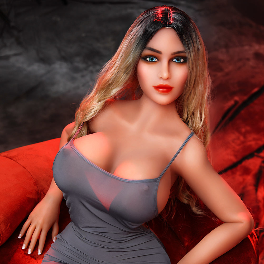 Tate 158 cm realistische Sexpuppe mit riesigen Brüsten G-Cup TPE-Liebespuppen