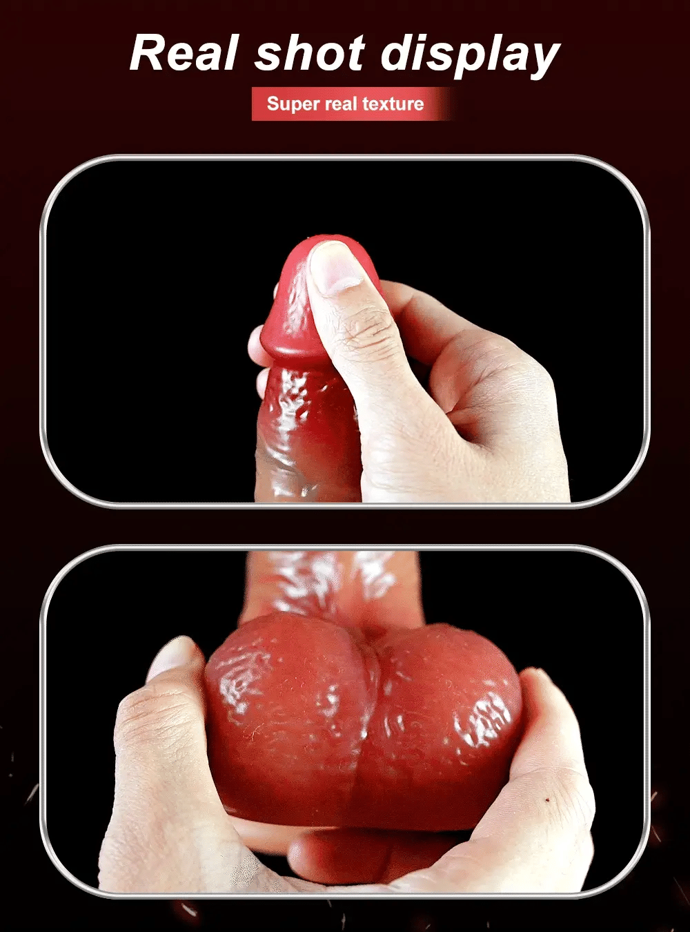 Dildo Vibrator Sexspielzeug Masturbator mit Wärme, Stoß, Rotation und App