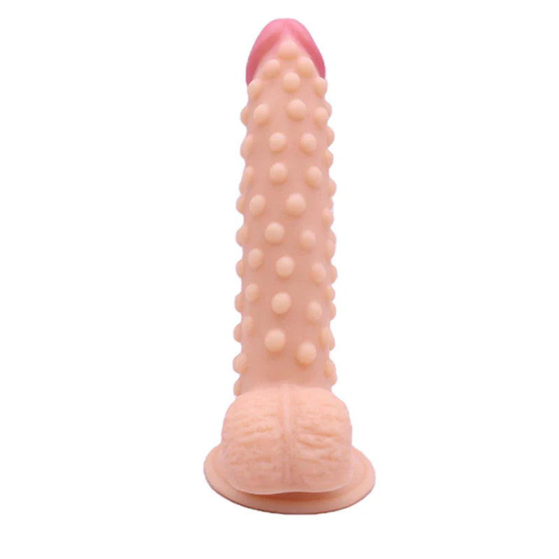24cm Realistic Dildo mit Hoden und kleiner Ausbuchtung