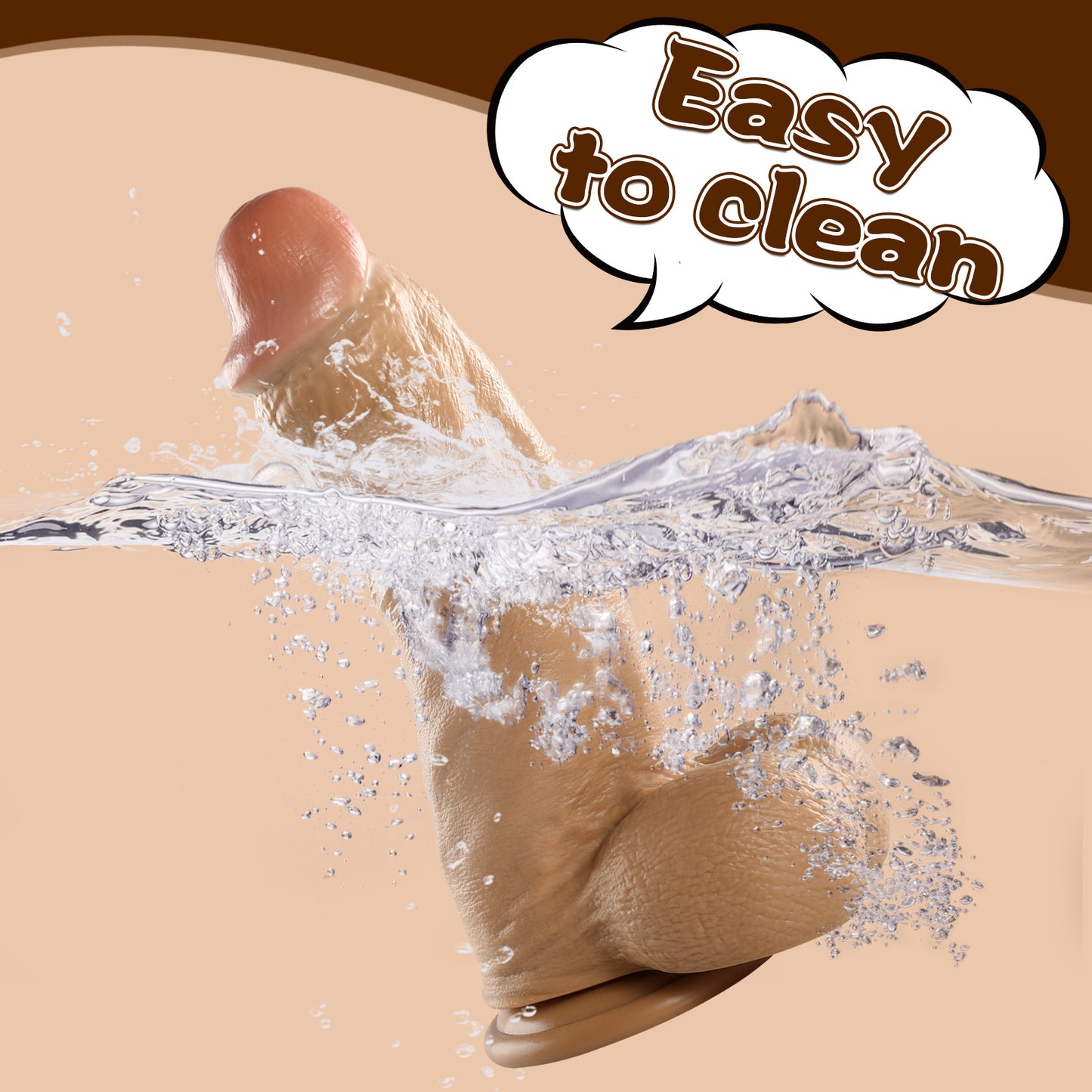 32 cm XXL-Dildo mit simulierter Textur