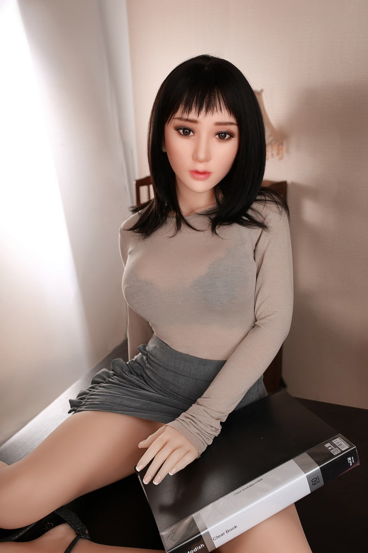 160CM Asian sex doll long black hair beauty DL Doll