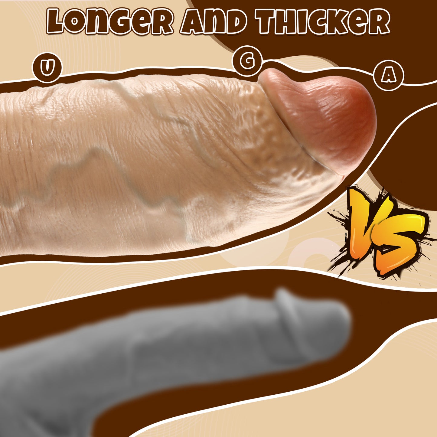 30 cm TPR-Dildo – Dominante Größe, intensives Vergnügen