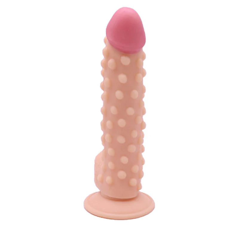 24cm Realistic Dildo mit Hoden und kleiner Ausbuchtung