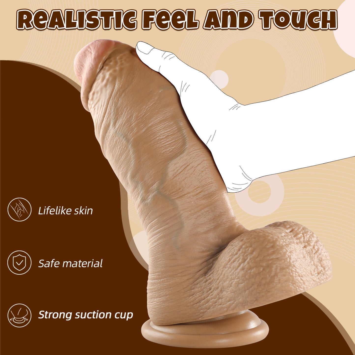 30 cm TPR-Dildo – Dominante Größe, intensives Vergnügen