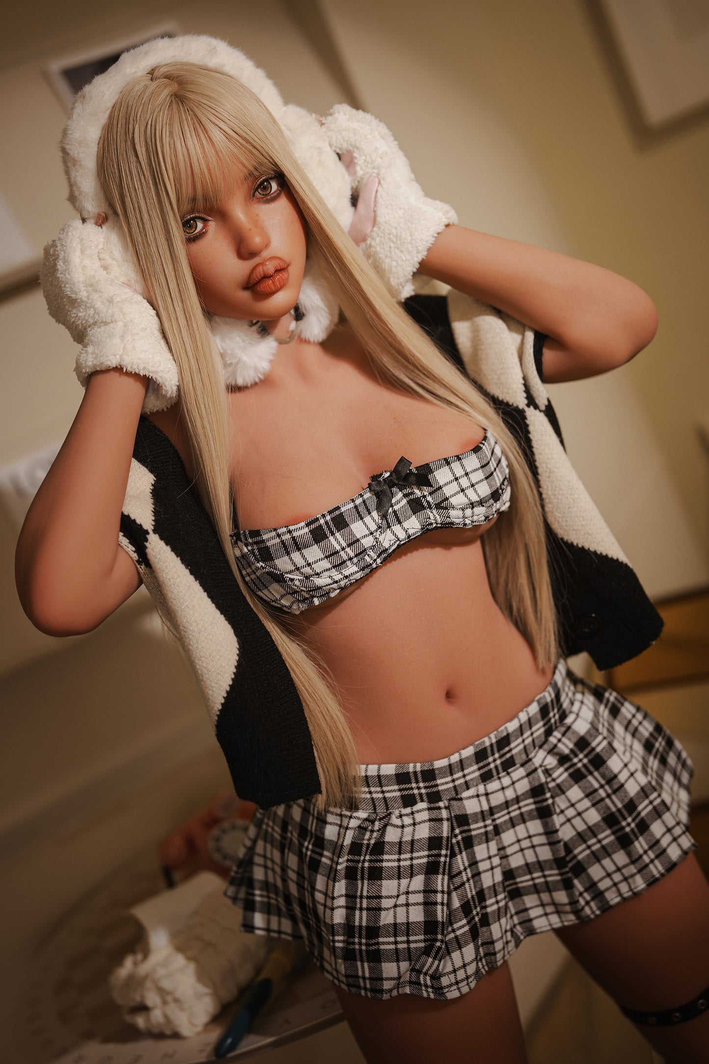 152cm silver-haired sex doll C Cup Rosretty Sex Doll