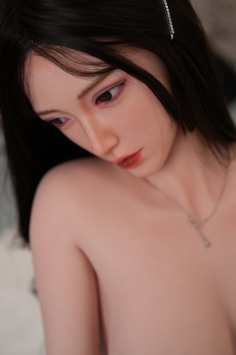JX Doll Asiatische Sexpuppe mit langen schwarzen Haaren, 170 cm TPE-Puppe