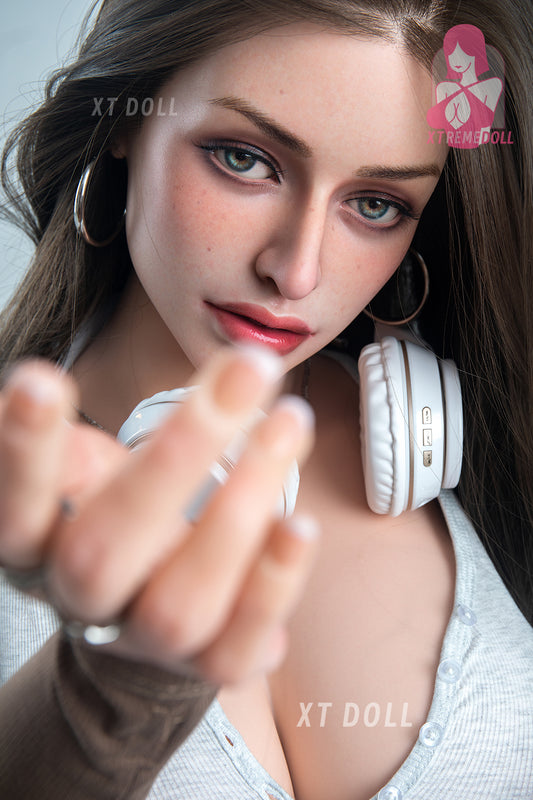 162CM G Cup XT Doll Long Hair Silikon Sex Doll Sophia