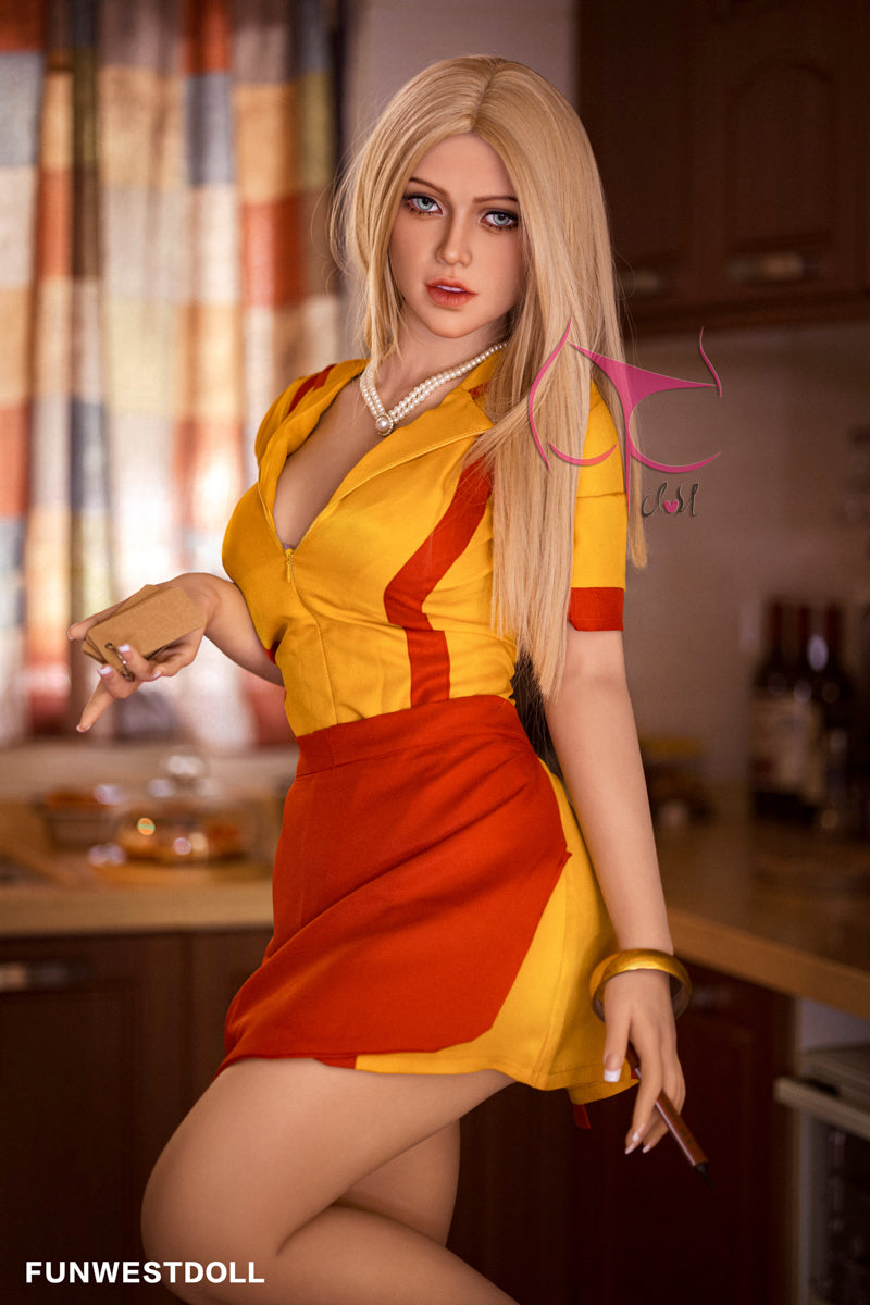 162cm F Cup sexy and beautiful Funwest Doll blonde waiter