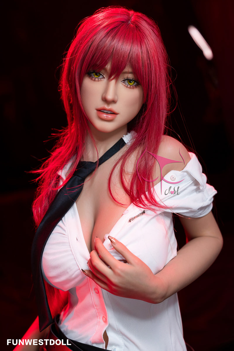 Funwest Doll 162cm rothaarige junge sexy vollbusige Sexpuppe Chloe