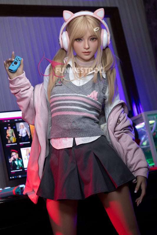 159 cm kleine Brüste A Cup Sexpuppe E-Sport-Mädchen Alice