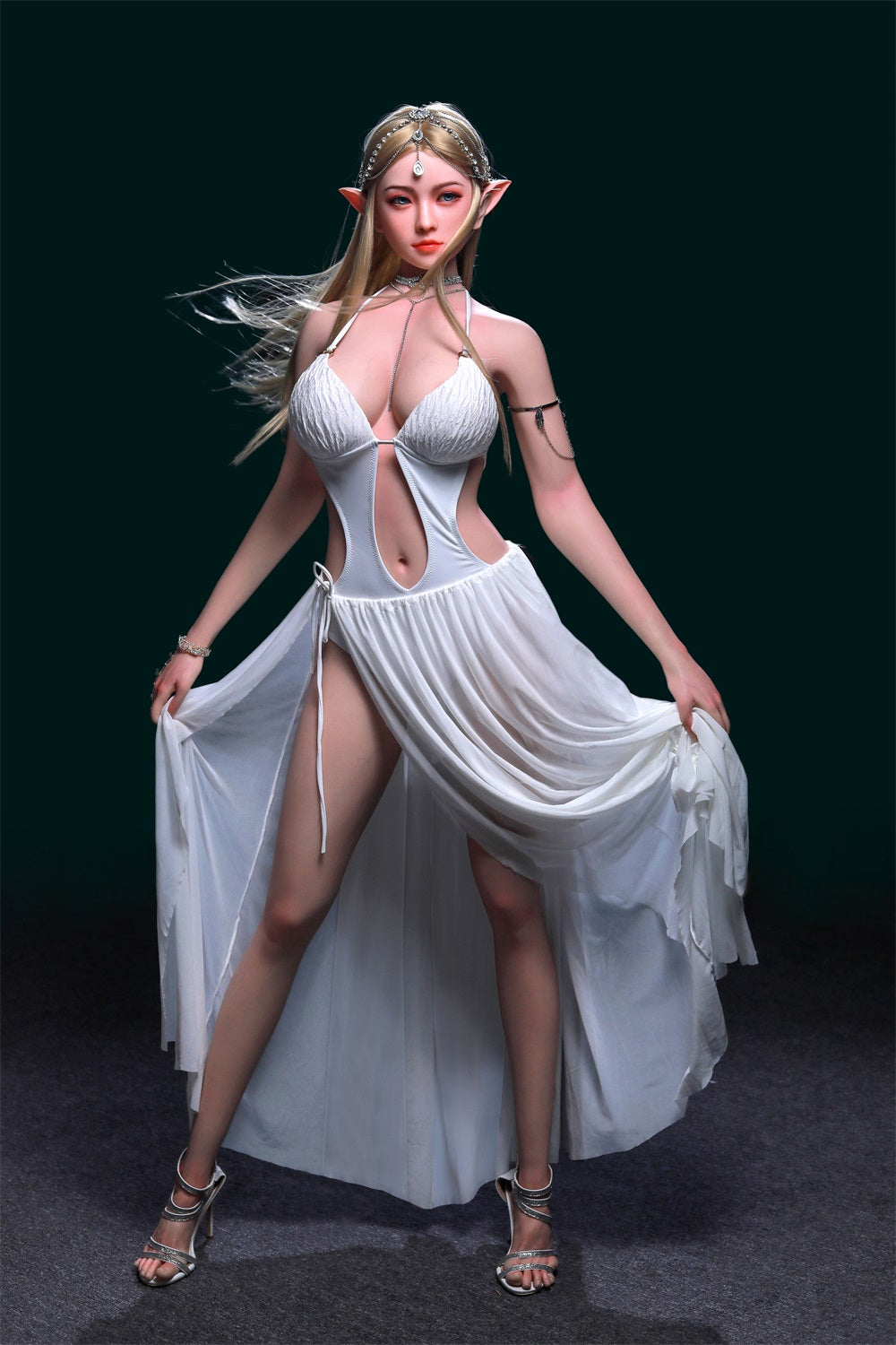 168 cm D-Cup Silikon-Elf-Sexpuppe Veronica