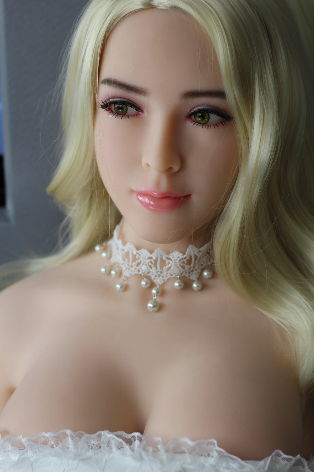 Lebensgroße Sexpuppe 158cm Thera süße weißhaarige Puppe