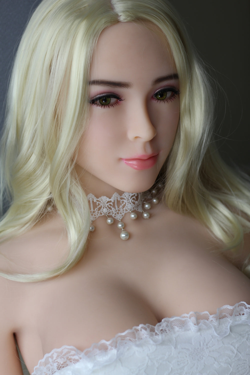 Lebensgroße Sexpuppe 158cm Thera süße weißhaarige Puppe