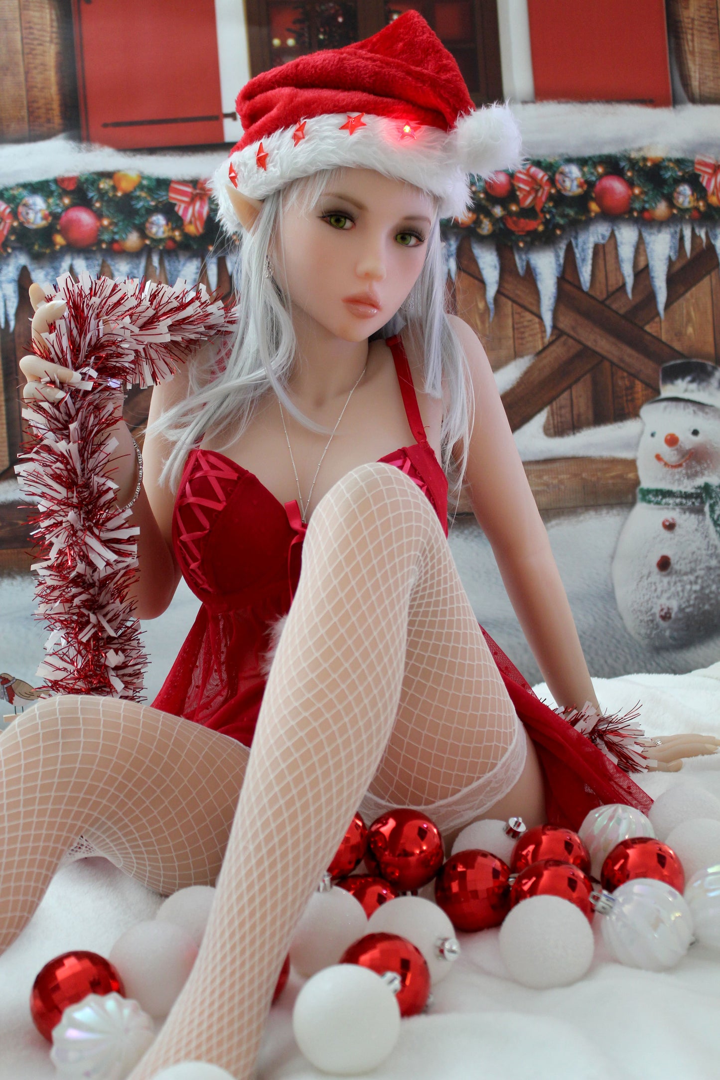 145cm Weihnachtskleid Junge Sexpuppe Doll Forever Marke