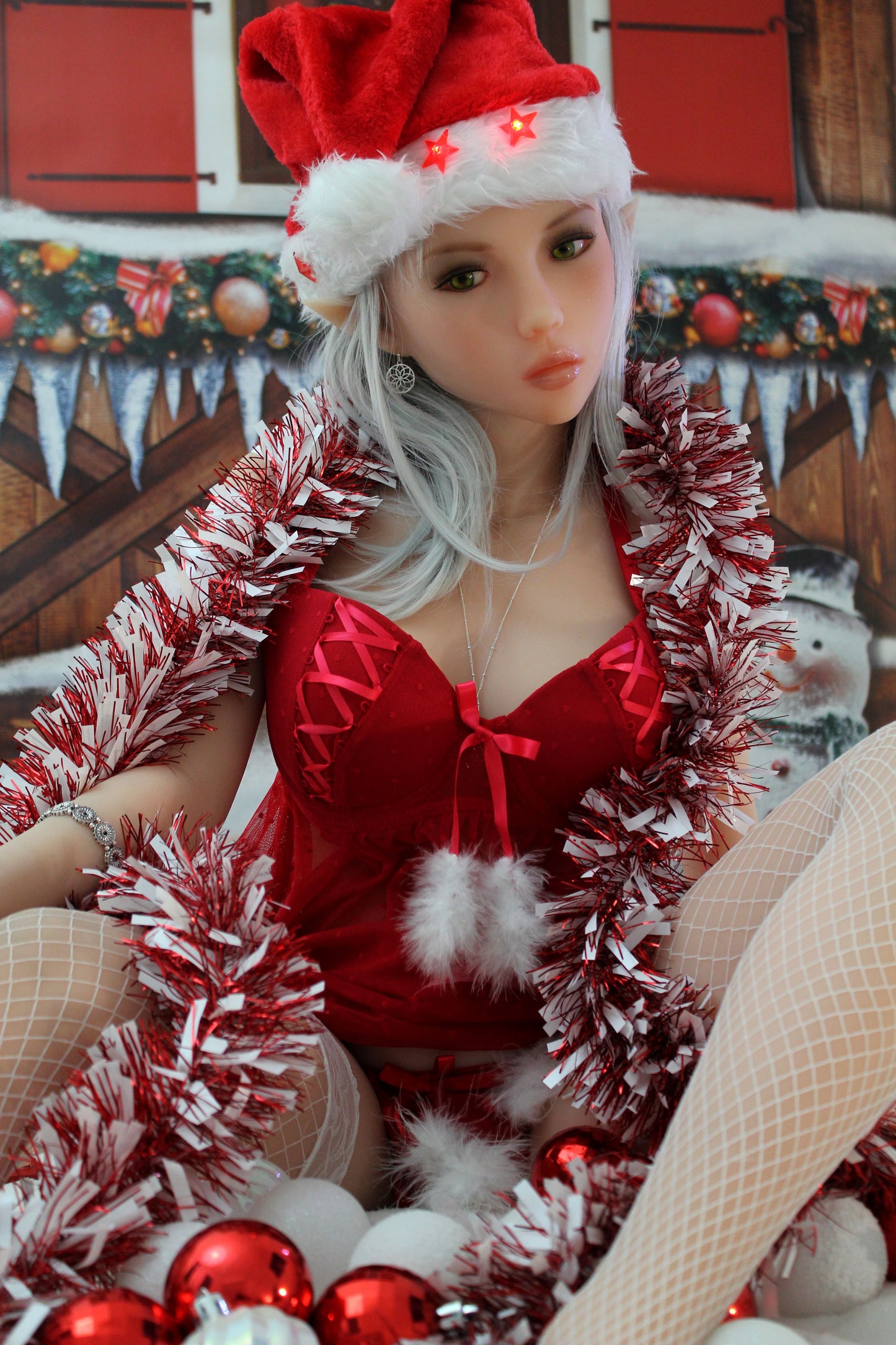 145cm Weihnachtskleid Junge Sexpuppe Doll Forever Marke