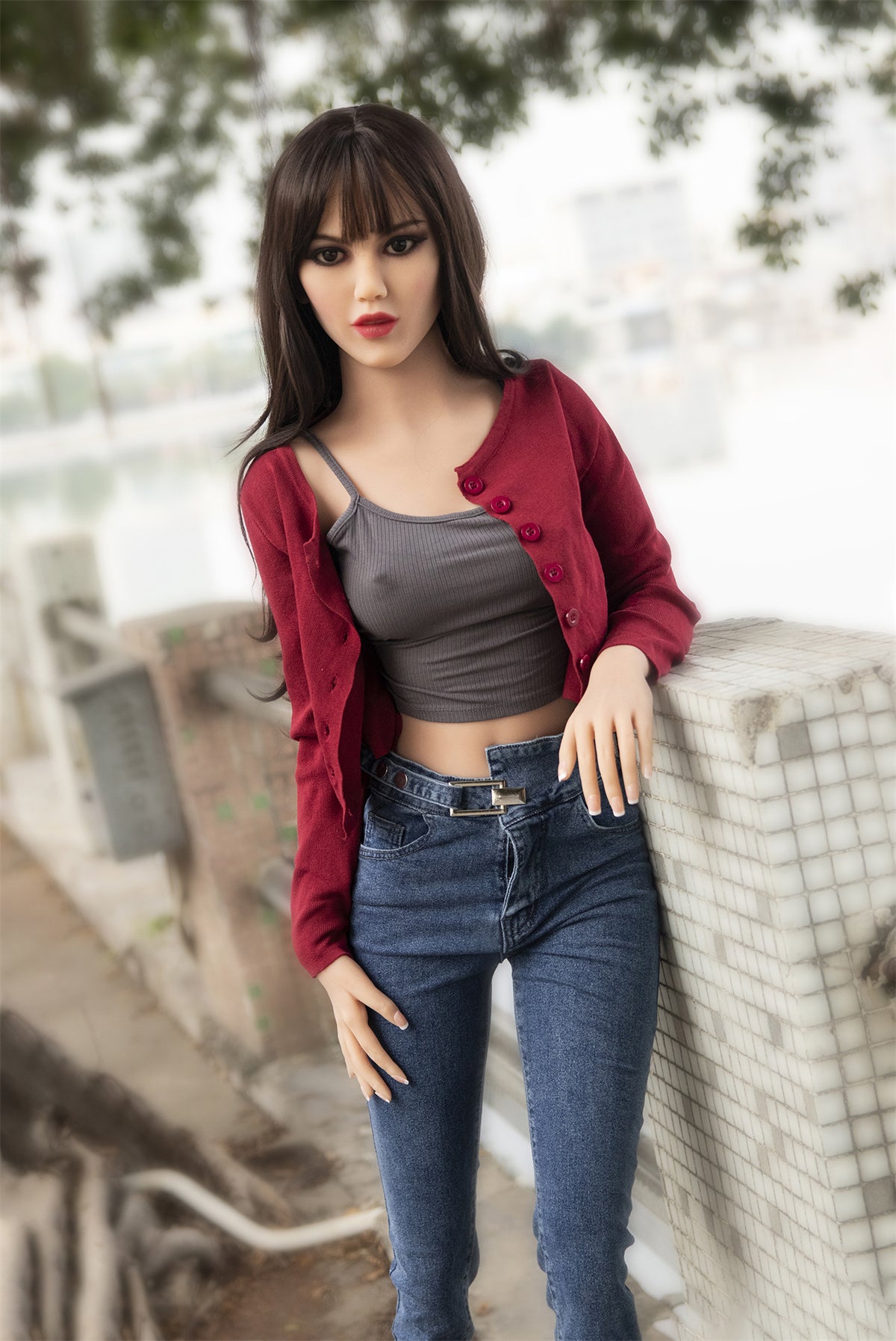 Maci B-cup Fire TPE Dolls 157cm Sexy Small Boobs Skinny Sex Doll