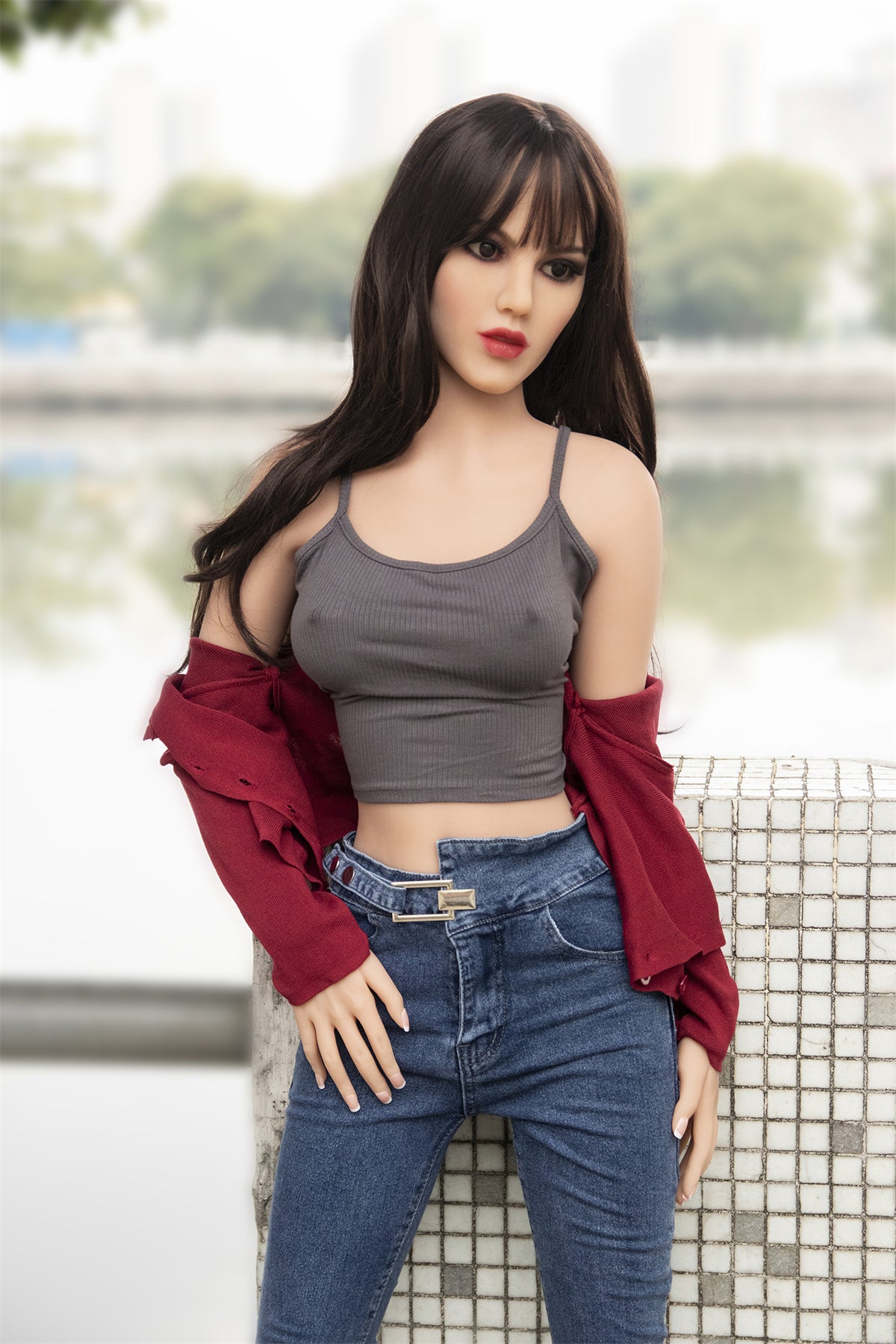 Maci B-cup Fire TPE Dolls 157cm Sexy Small Boobs Skinny Sex Doll