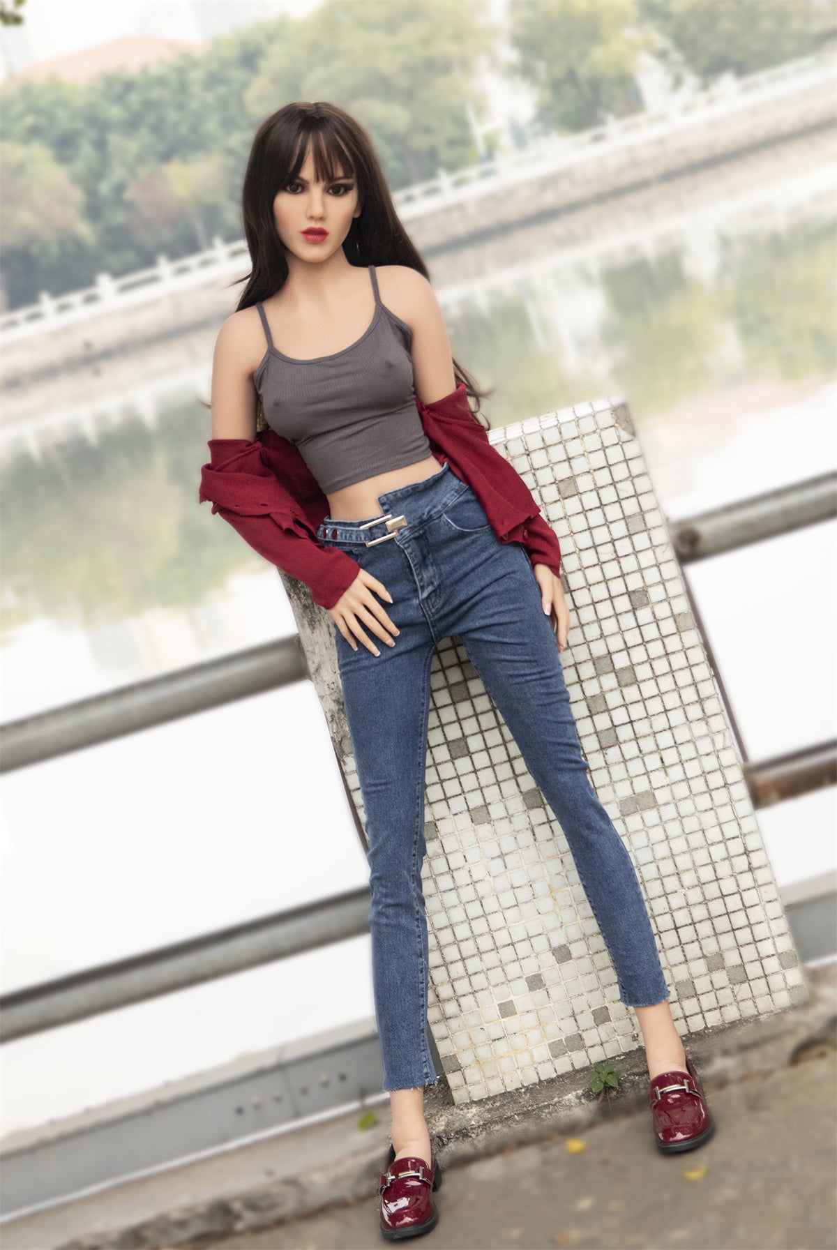 Maci B-cup Fire TPE Dolls 157cm Sexy Small Boobs Skinny Sex Doll