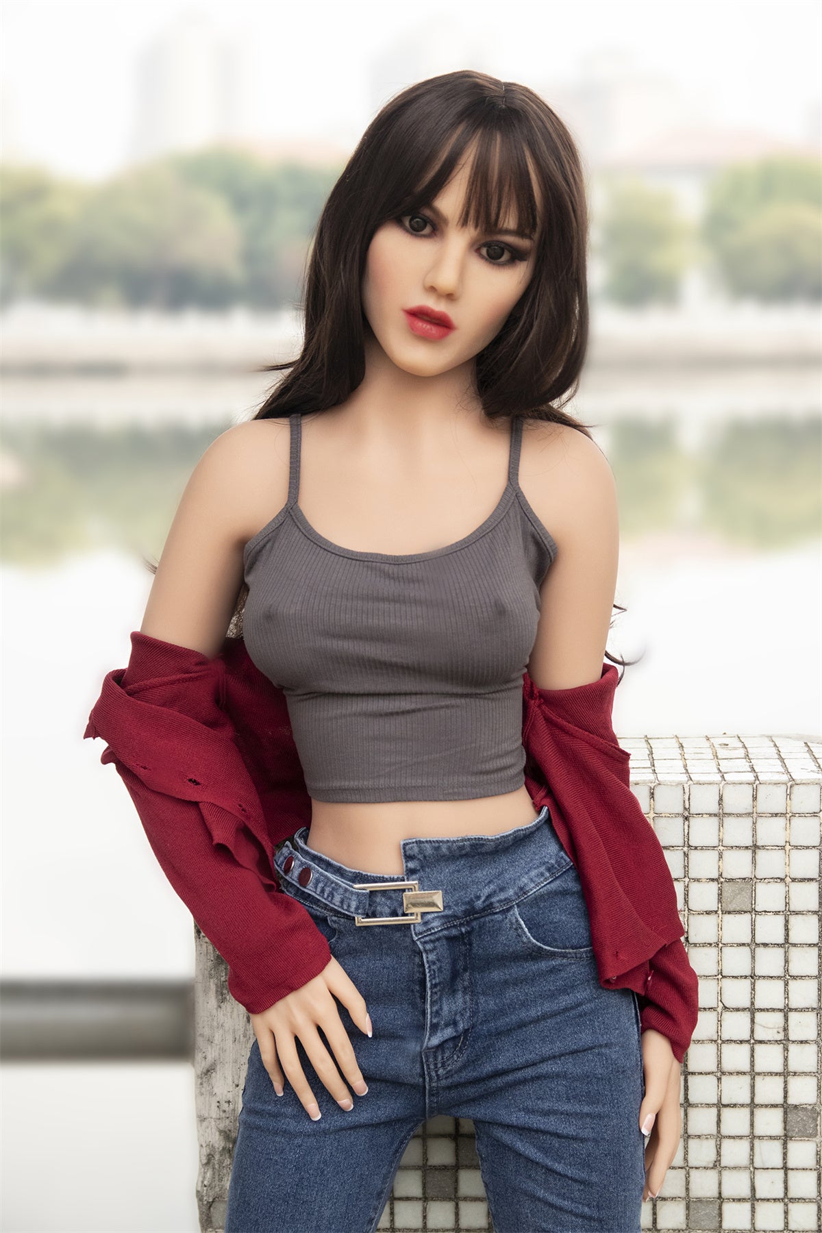 Maci B-cup Fire TPE Dolls 157cm Sexy Small Boobs Skinny Sex Doll