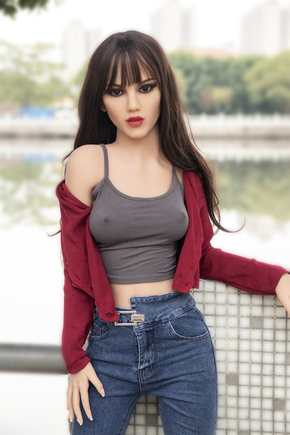 Maci B-cup Fire TPE Dolls 157cm Sexy Small Boobs Skinny Sex Doll