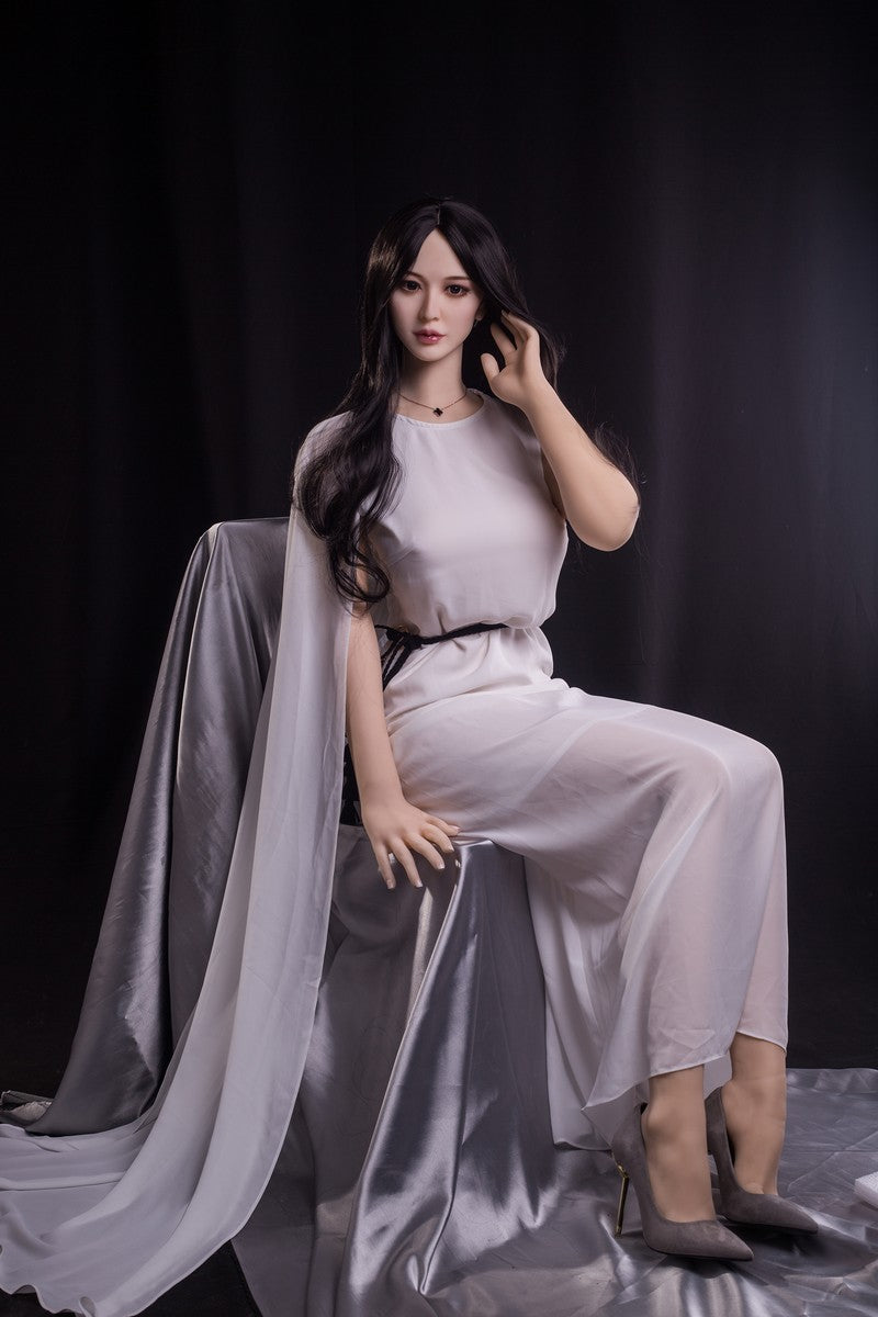 Schwarzes langes Haar im asiatischen Stil, kleine Klitoris, Sexpuppe, 170 cm