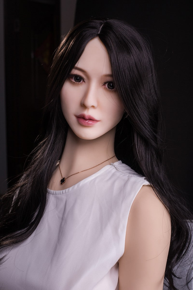 Schwarzes langes Haar im asiatischen Stil, kleine Klitoris, Sexpuppe, 170 cm
