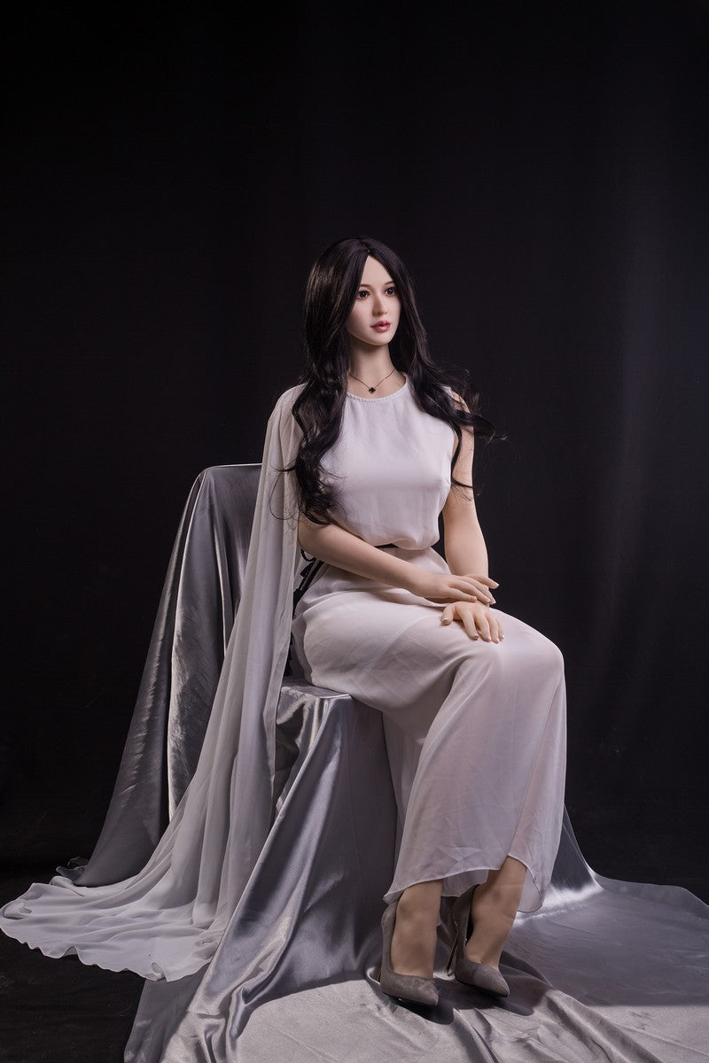 Schwarzes langes Haar im asiatischen Stil, kleine Klitoris, Sexpuppe, 170 cm