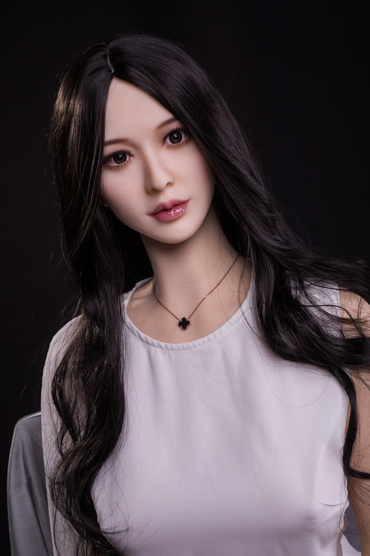 Schwarzes langes Haar im asiatischen Stil, kleine Klitoris, Sexpuppe, 170 cm