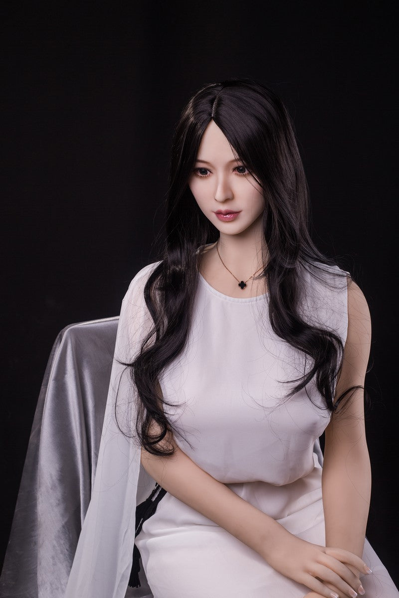 Schwarzes langes Haar im asiatischen Stil, kleine Klitoris, Sexpuppe, 170 cm