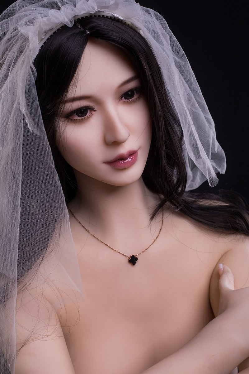 Schwarzes langes Haar im asiatischen Stil, kleine Klitoris, Sexpuppe, 170 cm