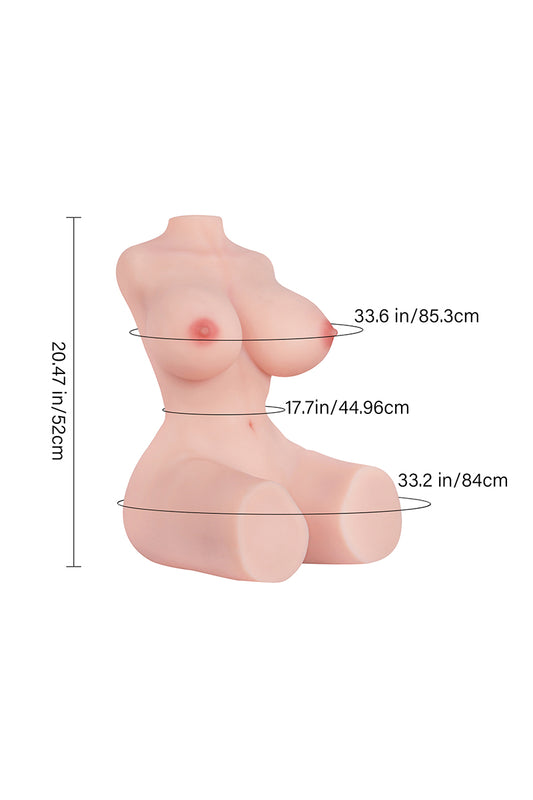 Realistische Vidona Joyotoy Sexpuppe Torso Platin TPE große Brüste Liebespuppe
