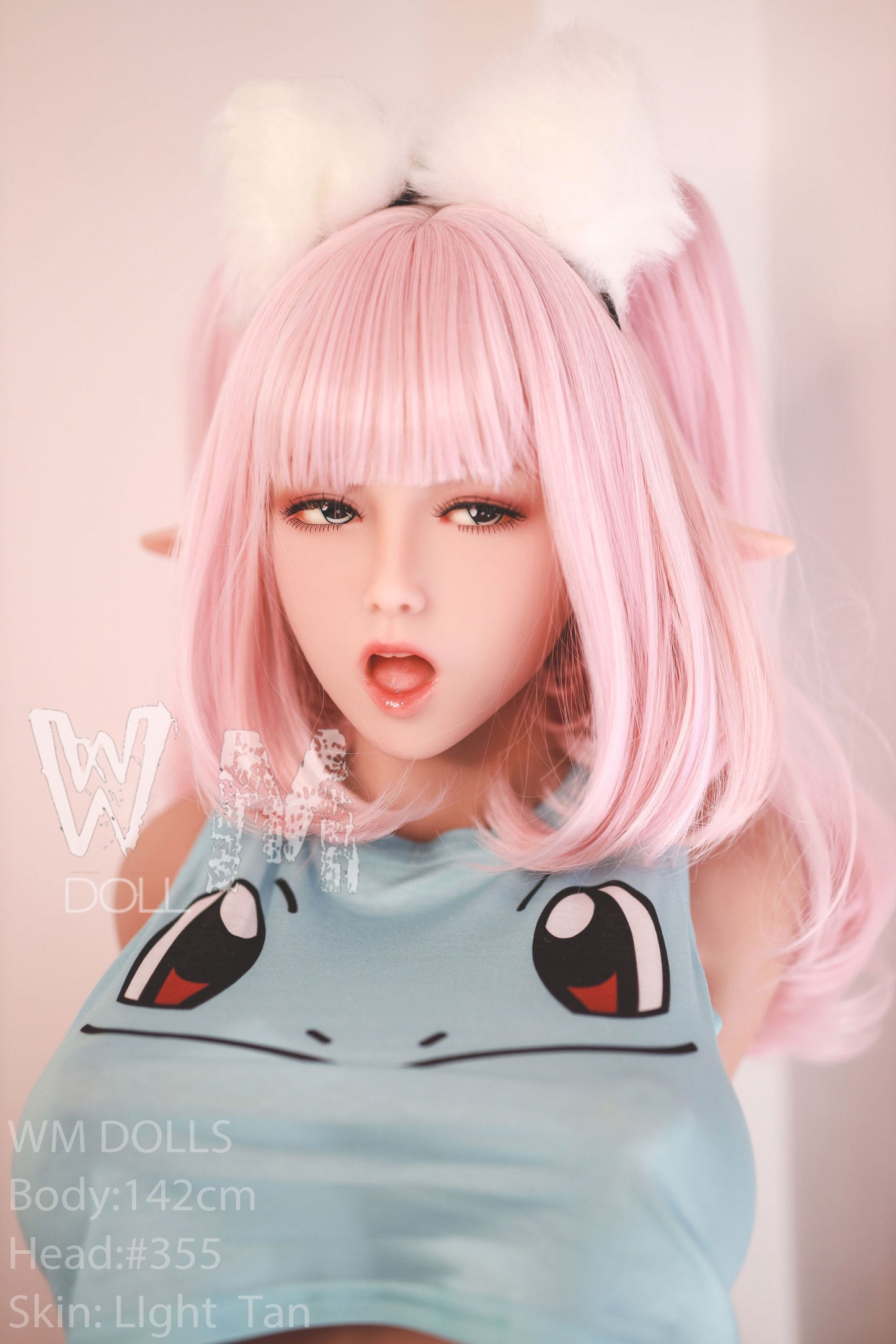 142cm rosa Perücke große Brust Loli japanische Liebespuppe