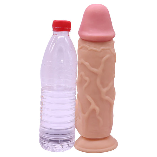 26cm XXL Dildo Spielzeug Saugnapf Penis Anal PVC 3D Vene Hoden