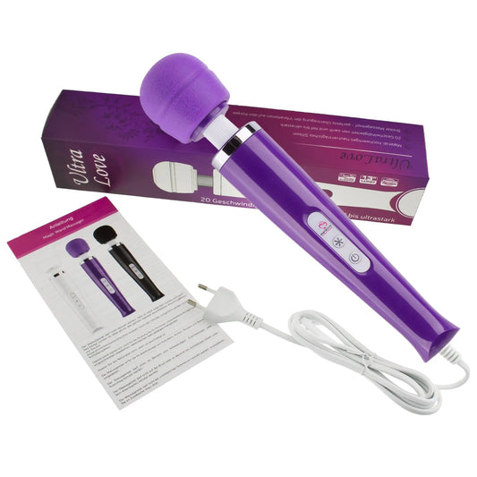 Magic Wand Vibrator Silikonk Magic Wand Netz Lila