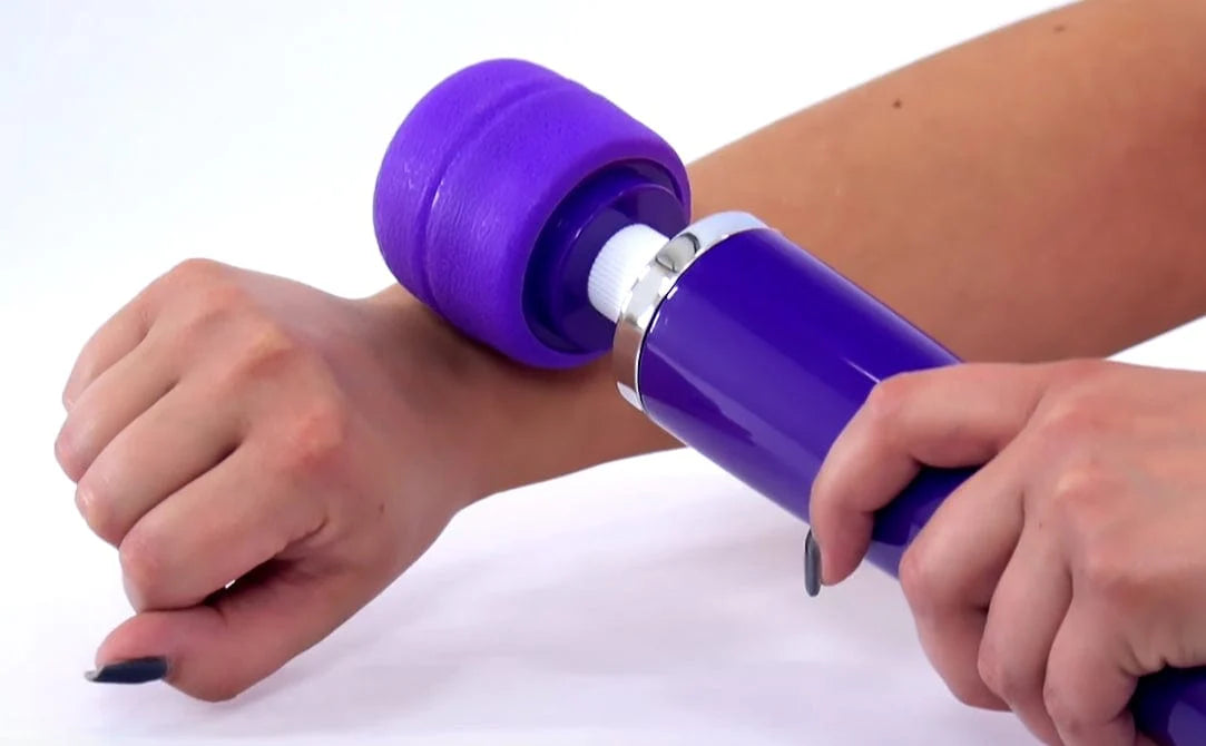Magic Wand Vibrator Silikonk Magic Wand Netz Lila